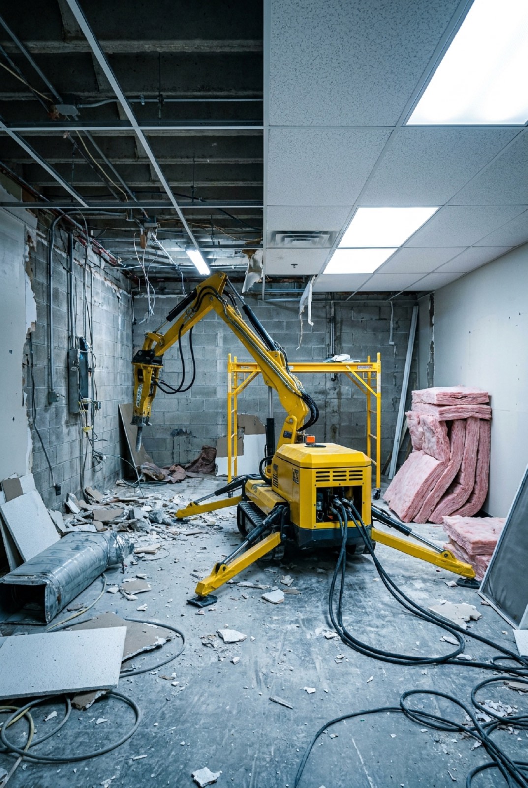 Interior demolition and selective gut-out in McLean VA