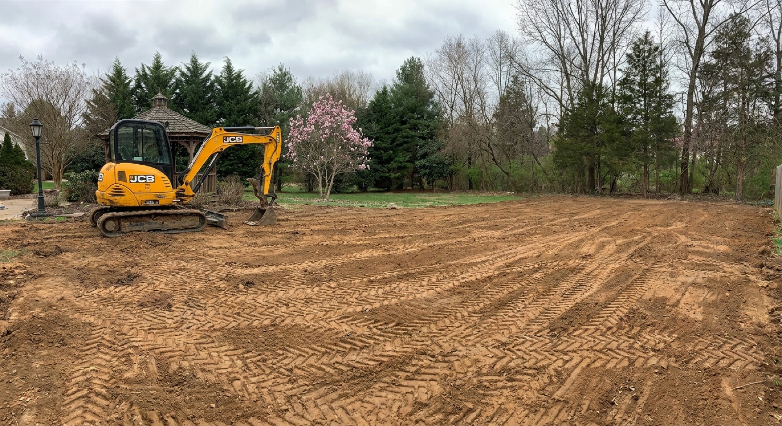 Land clearing in Fairfax County, VA